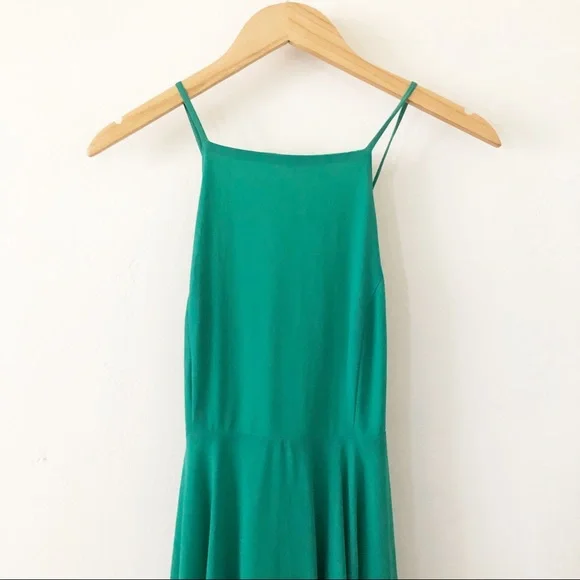 NWOT LuLu's Green Maxi Dress sz s - Picture 5 of 10